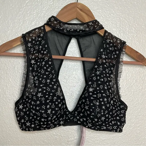 Victoria’s Secret Embroidered Stars Choker Plunge Bra - Image 2