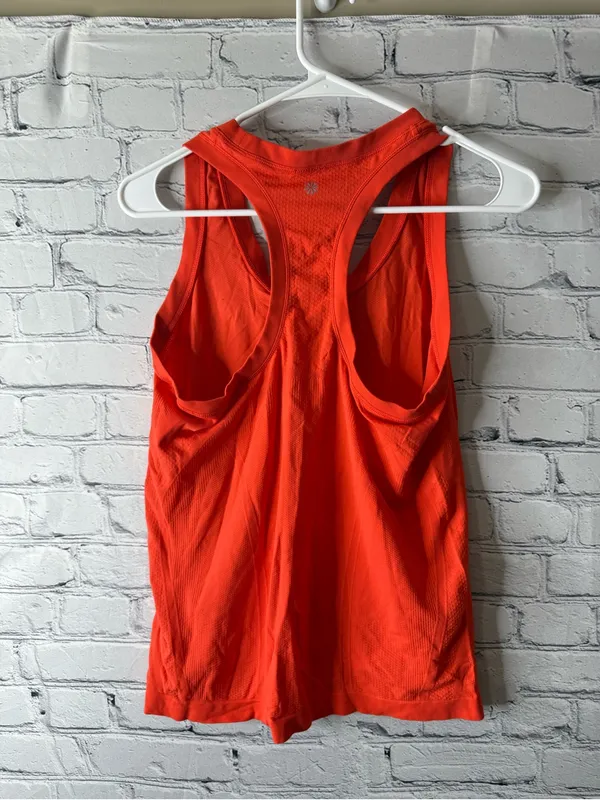 Athleta Women's Sleeveless Athletic Tank Top - Bright Orange medium - Image 5