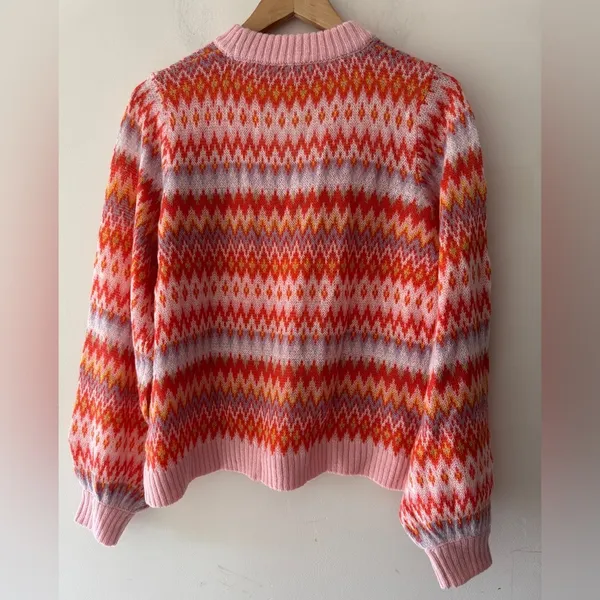 VENUS Bright Colors‎ Fair Isle Pattern Sweater - Image 5