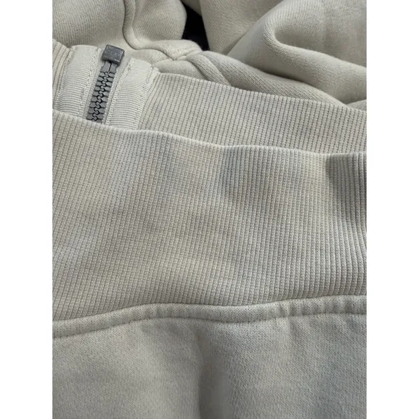 Lululemon Womens Scuba Full-Zip Cropped Hoodie Cream White Size 10 Thumbhole - Image 7