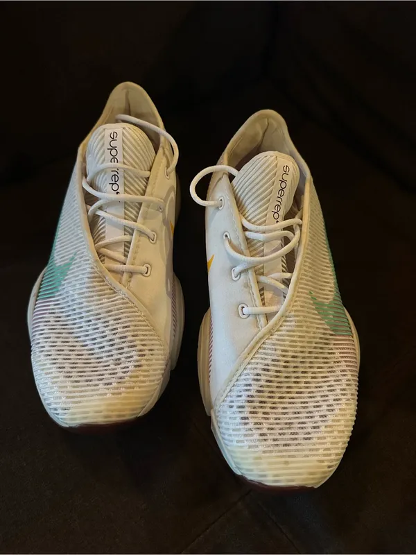 Nike air zoom super rep 2 Women’s White HIIT Sneakers Lavender Swoosh Size 8.5 - Image 12