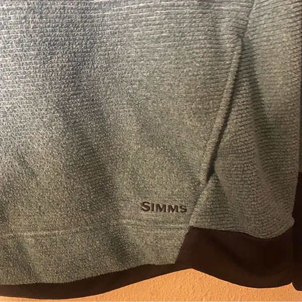 Simms Fishing Rivershed Womens M Green Fleece Lining Pockets Outdoor Casual pull - Image 5