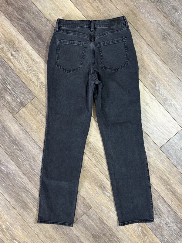 Hollister Ultra High-Rise 90s Straight Jeans In Washed Black - Image 7