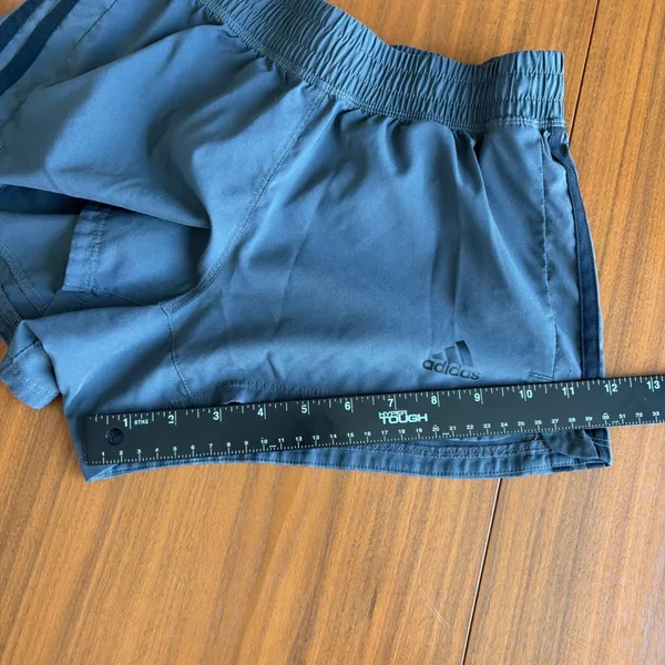 Adidas Running Shorts XS Gray Athletic Gym Y2K Activewear Workout Athleisure - Image 14