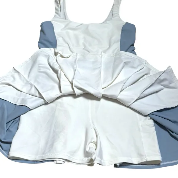 The Upside Legacy Lucette Dress Blue White Pleated‎ Athletic Tennis Pickleball L - Image 8