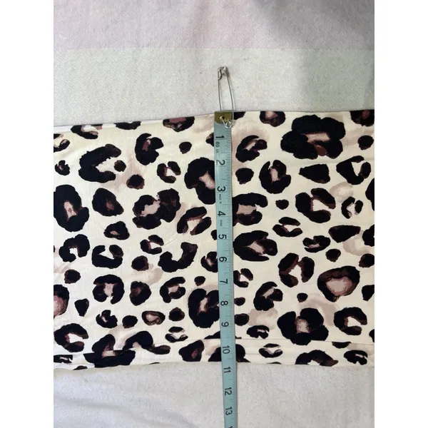 Stars Above Leopard Print Pajama Pants Size 2X Wide Leg Elastic/Tie Waist - Image 10