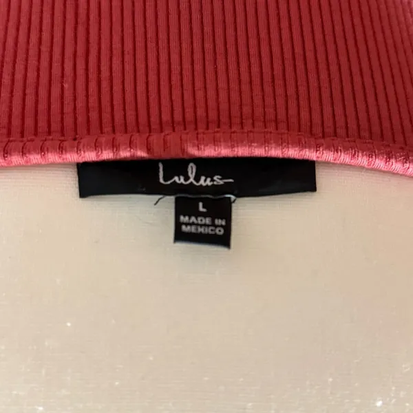 Lulu's Red Ribbed Bodysuit‎ - Image 8