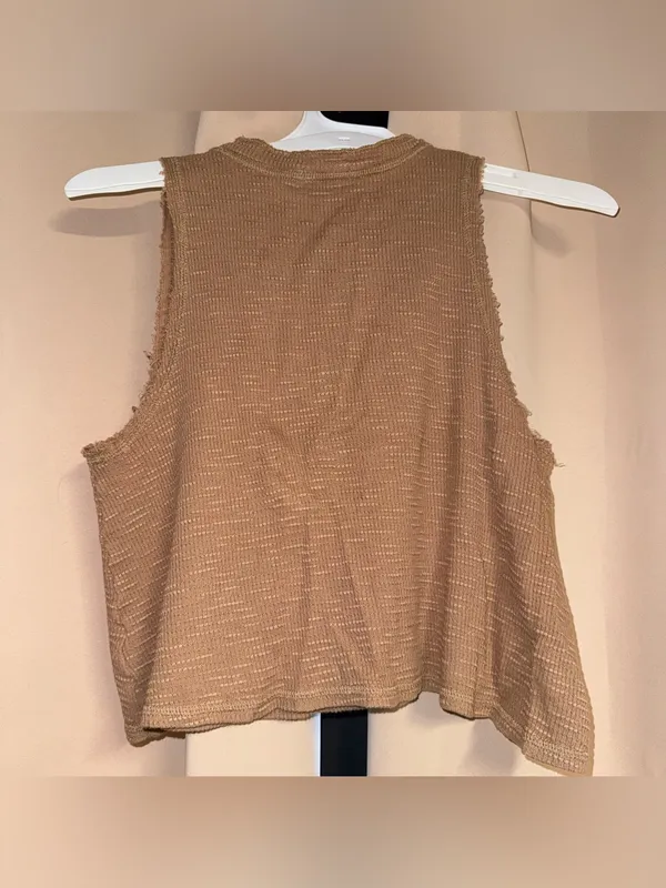 aerie brown tank top - Image 2