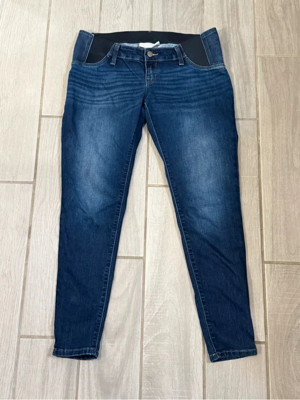 Isabel Maternity by Ingrid & Isabel Slim-Fit Jeans in Dark Blue - Image 2