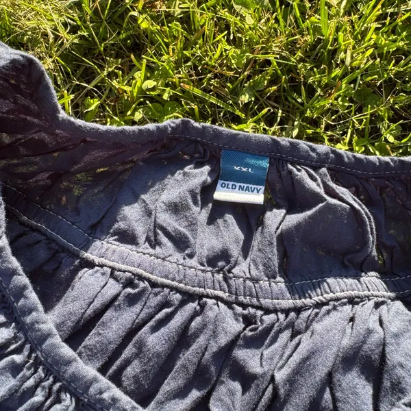 Old Navy Navy Blue Boxy Blouse - Image 3