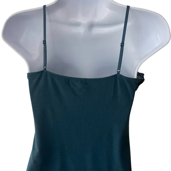 Y2K Wet Seal Lace Trim Tank Camisole Turquoise Feminine Dainty Summer Festival M - Image 6