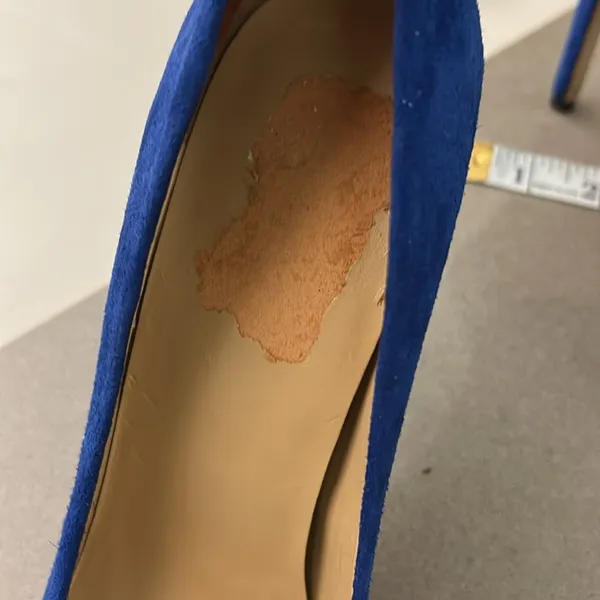 Nine West Blue Suede Heels-sold at Nordstrom-8 1/2 M - Image 9