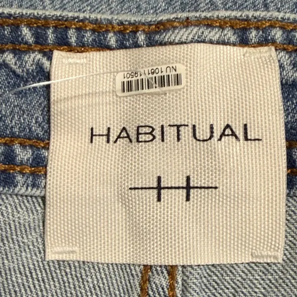 Habitual Womens High Rise Straight Leg Cinch Back Jeans Light Wash 4/27 - Image 5
