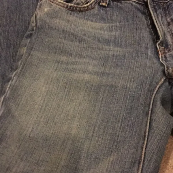 7 For All Mankind Flare Worn Wash Jeans - Image 4