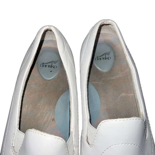 Dansko Women's Slip-On Work Shoes White Size 10.5 Nursing‎ Comfort Loafers - Image 7