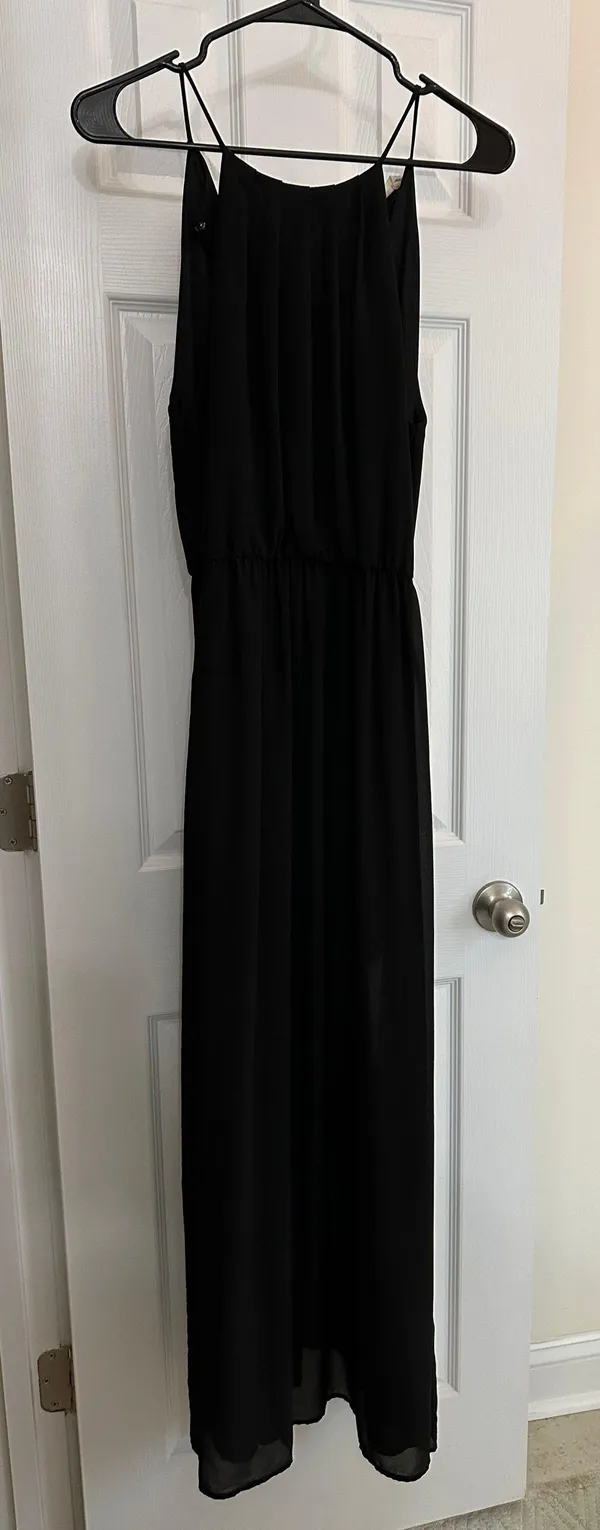 Pixi & Ivy Black Halter Slip Dress - Image 2