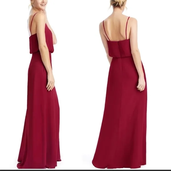 Azazie Rebecca Maxi Gown Dress in Grape - Image 3