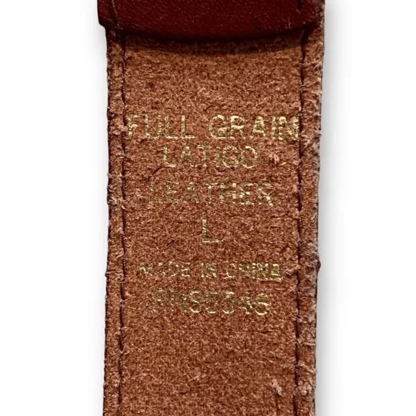 Vintage Latigo Leather Concho Belt Western Cowgirl Rodeo Ranch Brown‎ Size Large - Image 7