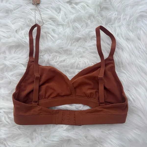 Skims Fits Everybody Crossover Bralette Bronze Size XXS - Image 4