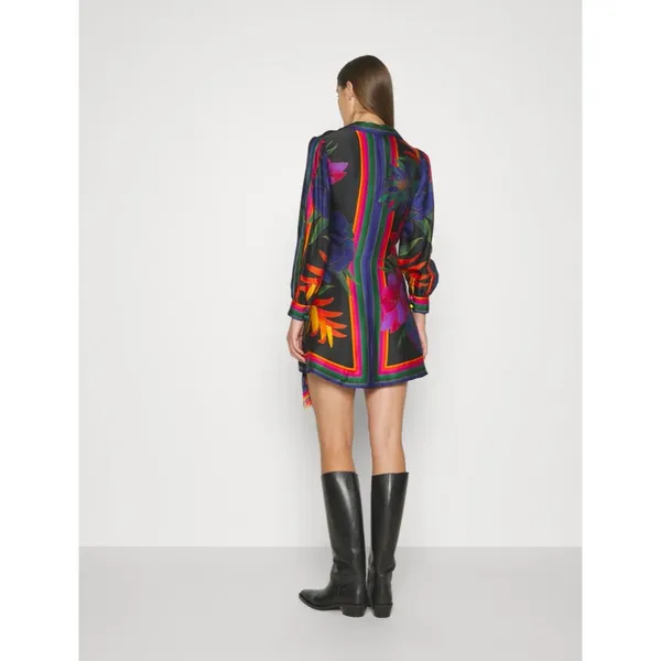 NWT Farm Rio FLOWER SEASON SCARF WRAP MINI DRESS - Day dress - Image 4