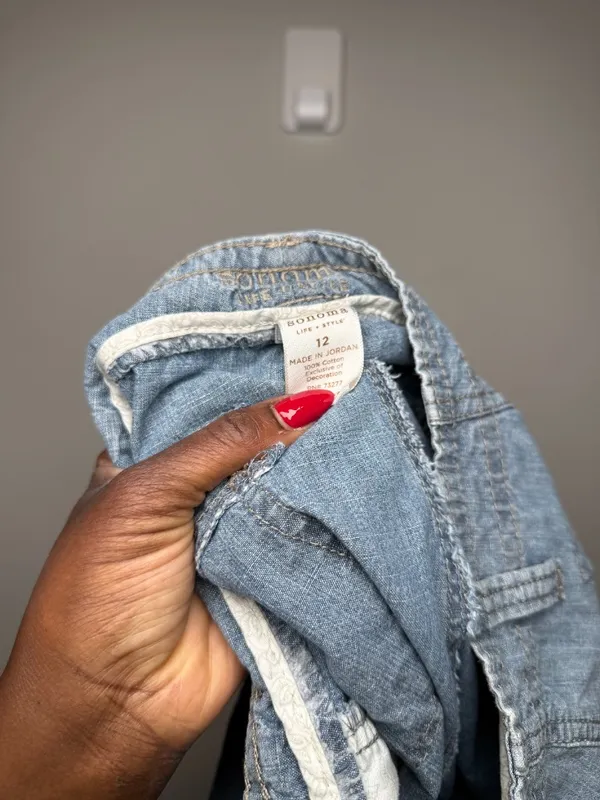Vintage Classic Denim blue Cargo Shorts - Image 2