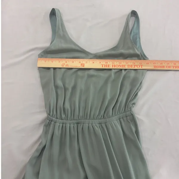 Show Me Your Mumu Kendall Maxi Dress Sage Green V-Back Size Small - Image 3