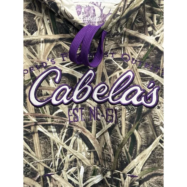 Cabelas Real Tree‎ Pullover Long Sleeve Hoodie Logo Graphic Size Sm Unisex - Image 2
