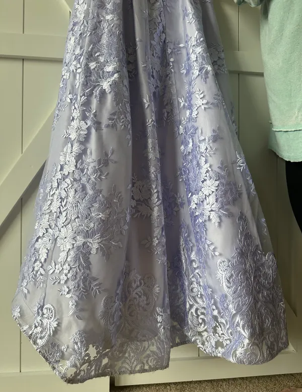 Purple Prom Dress Size 0 - Image 5