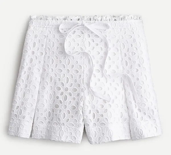 J. Crew Belair White Eyelet Lace Shorts - Image 2