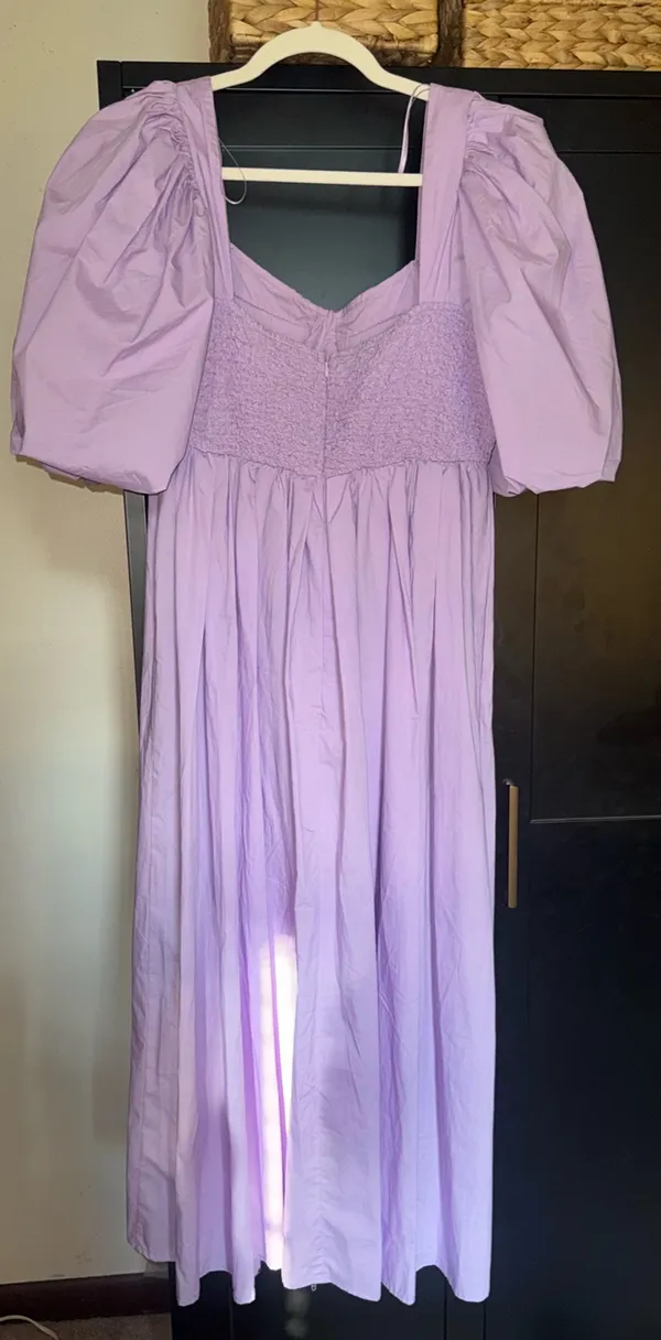 Sofie the label smocked bust puff maxi Purple Size M - Image 2
