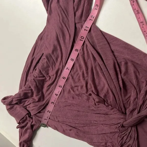 Purple off shoulder top xs‎ Charlotte Russe long sleeve twist front going out - Image 3