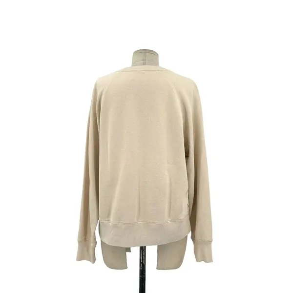 Zadig & Voltaire Top Upper Rock and Roll Strass‎ Pullover Sweatshirt Cream Small - Image 7