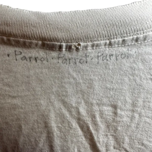 Vintage Hand Painted Parrot Renee Womack‎ T-Shirt - Image 5