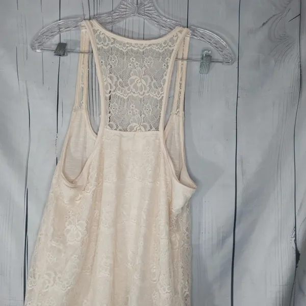 Abercrombie & Fitch Boho Y2K Lace Racerback Tank Top - Image 7