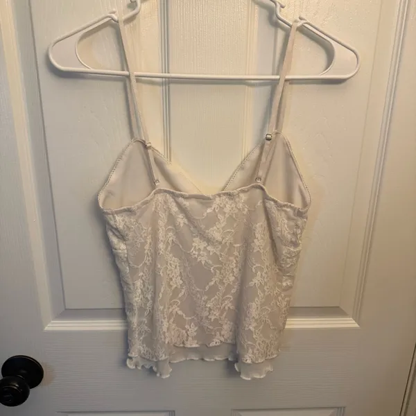 No Boundaries White Lace Cami Tank Top  - Image 2