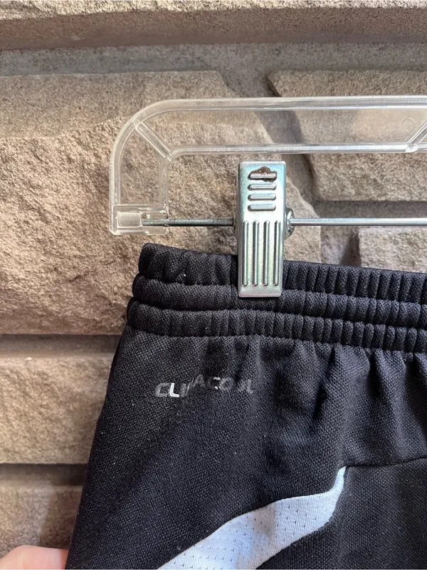 Adidas climacool y2k 09 Black Athletic Shorts with White three stripe Trim small - Image 7