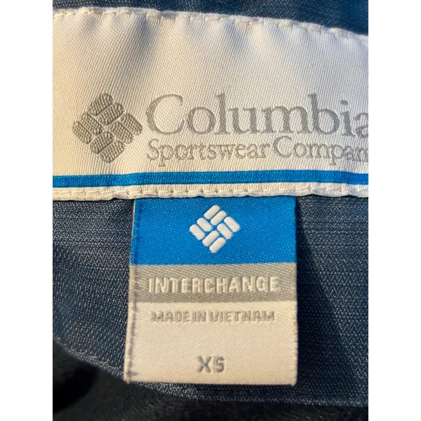 Columbia Interchange Blue Hooded Jacket Womens XS Full Zip‎ Ski Hike Shell - Image 5