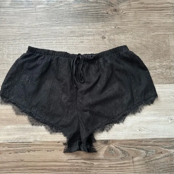 Victoria’s Secret lace black mini pajama shorts​ in size xs - Image 2