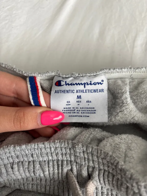 Grey Champion Sweatpants Medium - Image 3