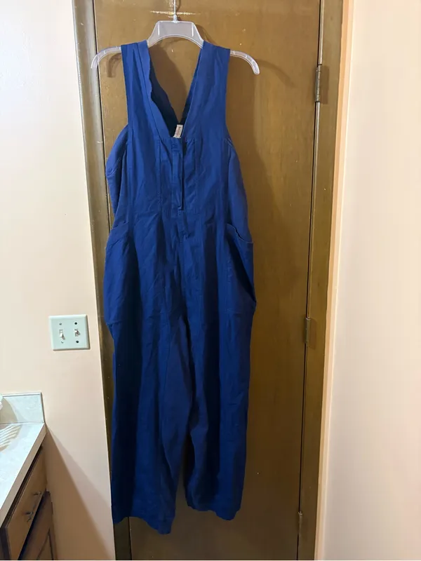 Anthropologie Daily Practice navy sleeveless jumpsuit - Image 3
