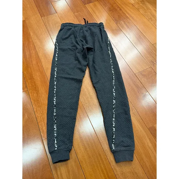 Nike x Liberty Tech SweatPants Jogger Charcoal Grey‎ Floral Stripe Textured S - Image 9