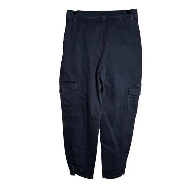 Wilfred Free Black Retro Cargo Pant‎ Women Size 8 | Baggy Barrel Utility Grunge - Image 2