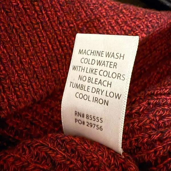 NWT Pistola Eva Distressed Crew Neck Knit Pullover Sweater Women's XS Red Black - Image 16