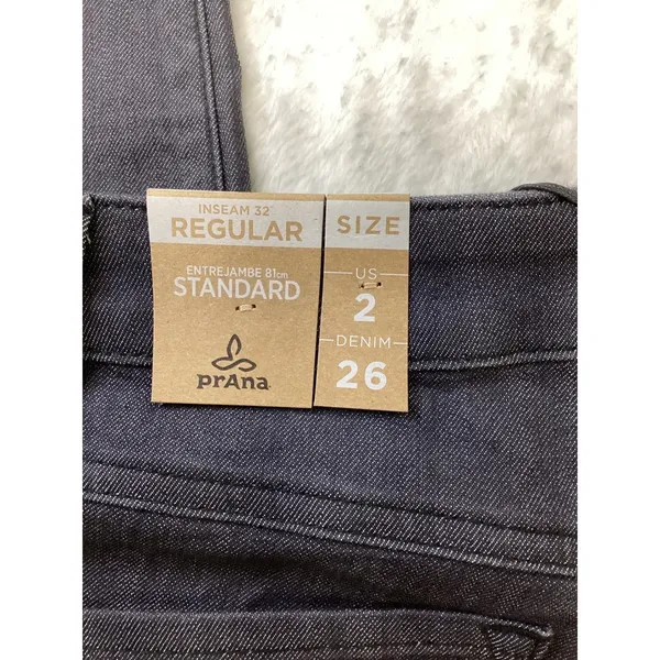 Prana Kayla High Rise Jean Denim Solid Dark Gray Womens Size 2 26 Regular… - Image 6