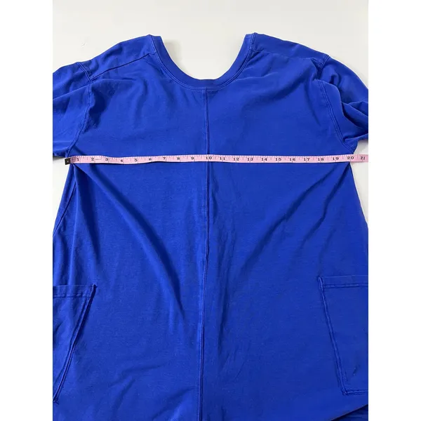 Free People Hot Shot Tee Romper Electric Shock Blue Oversized One Piece XS - Image 8