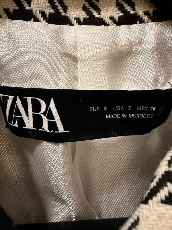 ZARA Houndstooth Blazer - Image 4