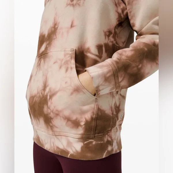 Lululemon All Yours‎ Hoodie Earth Dye Sweatshirt Size 6 - Image 3