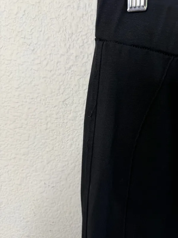 Frame Zip Cuff Flare Leg Pants in Noir Black Womens Size M - Image 8