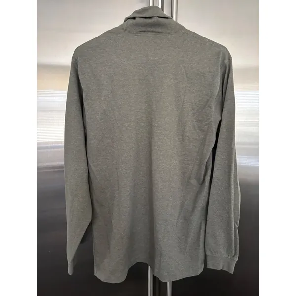 Saks 5th Avenue Turtleneck Long Sleeve Top Basic Layering Olive Green S - Image 3