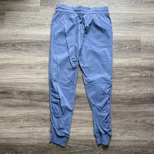 lululemon  Dusty Blue Dance Studio Joggers Ruched Drawstring Pants size 10 - Image 2